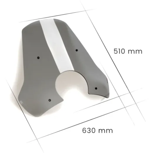 Sports screen PUIG smoke grey for: Vespa GTS 7742728_0