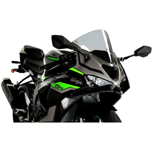 Screen r - racing PUIG smoke grey for: Kawasaki ZX - 6R
