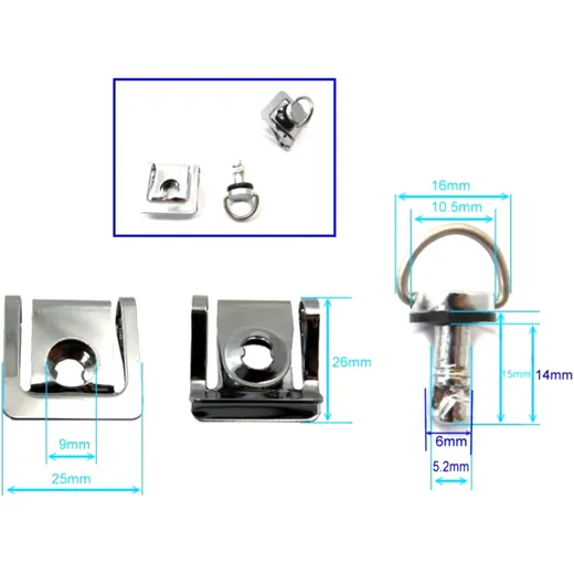 Quick Release for Fairings JMP 14mm Silver_1