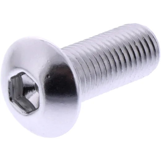 Linsenschraube JMP Bolt M10 x 1.25 mm 25 mm Alu silber