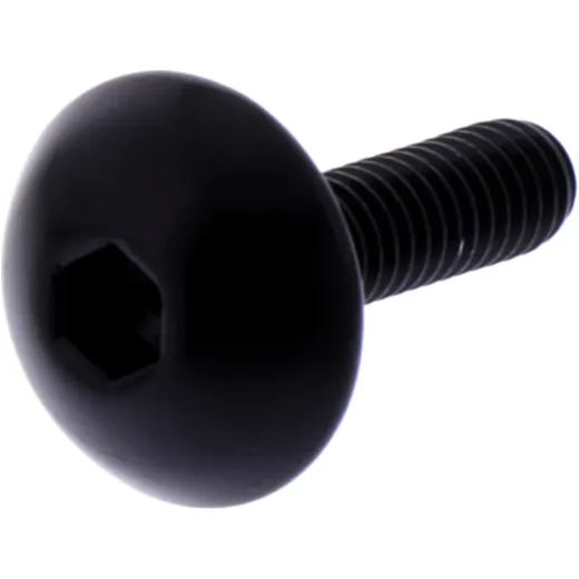 DOME HEAD BOLT JMP BOLT M4X0.7MM 15MM ALUMINIUM BLACK for motorcycles