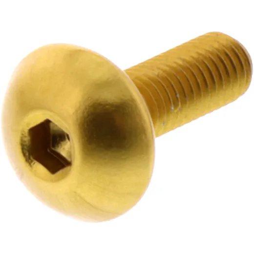 DOME HEAD BOLT JMP M5X0.8MM 16MM ALUMINIUM GOLD