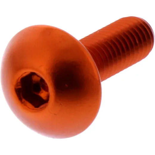 Linsenschraube JMP Bolt M5X0.8 mm 16 mm Alu orange