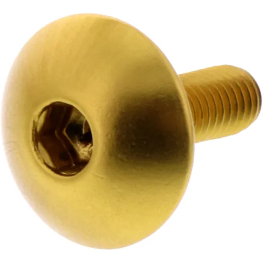 DOME HEAD BOLT JMP BOLT M5X0.8MM 16MM ALUMINIUM GOLD