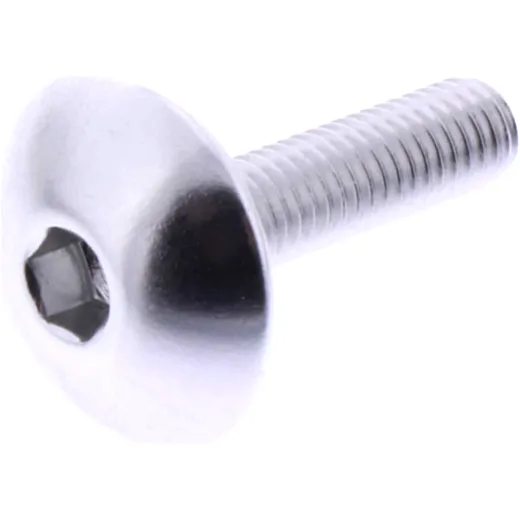 DOME HEAD BOLT JMP BOLT M5X0.8MM 20MM ALUMINIUM SILVER