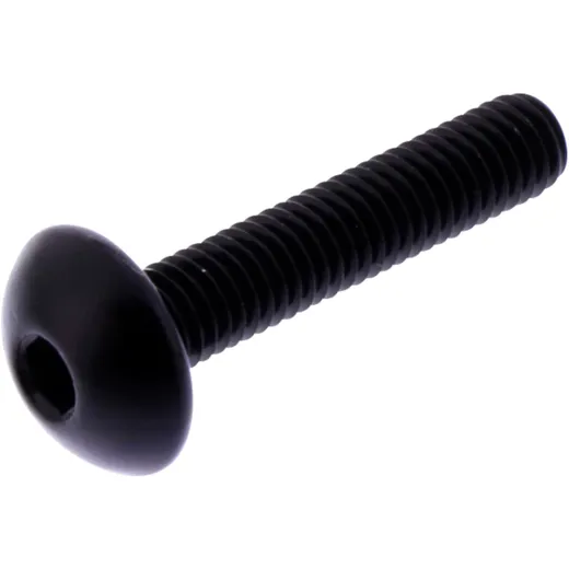 DOME HEAD BOLT JMP for Motorcycles M5X0.8MM 25MM ALUMINIUM BLACK