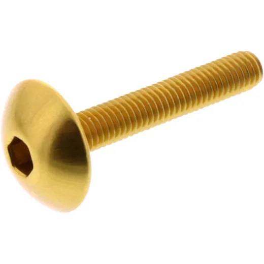 DOME HEAD BOLT JMP M5X0.8MM 30MM ALUMINIUM GOLD