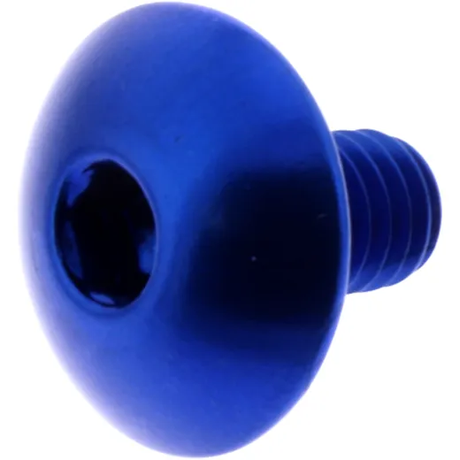 DOME HEAD BOLT JMP BOLT M6X1.00MM 10MM ALUMINIUM BLUE