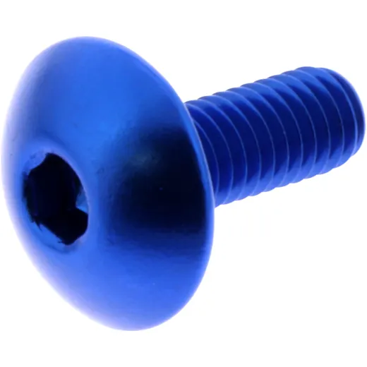 DOME HEAD BOLT JMP BOLT M6X1.00MM 16MM ALUMINIUM BLUE