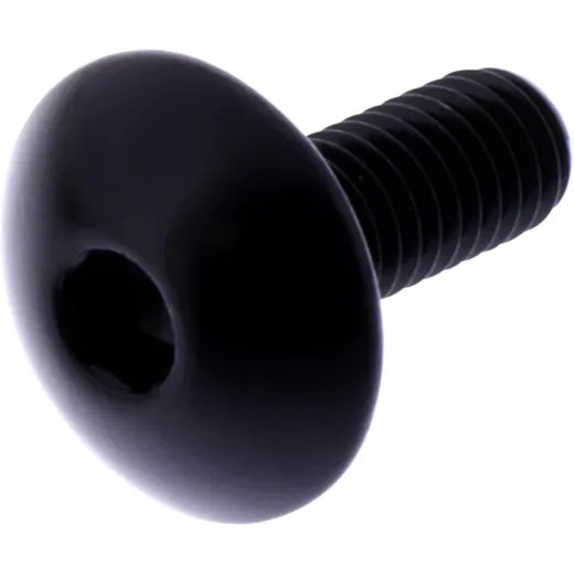 Linsenschraube JMP M6X1.00 mm 16 mm Alu schwarz