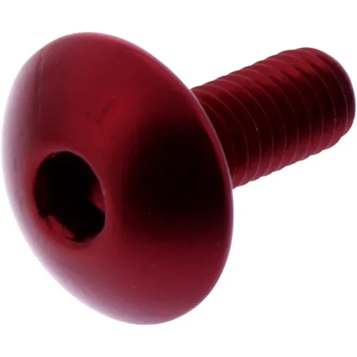 DOME HEAD BOLT JMP M6x1.00MM 16MM ALUMINIUM RED