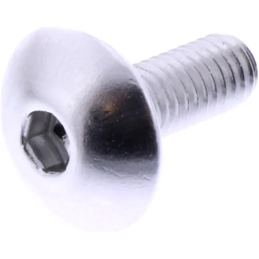 DOME HEAD BOLT JMP BOLT M6X1.00MM 16MM ALUMINIUM SILVER