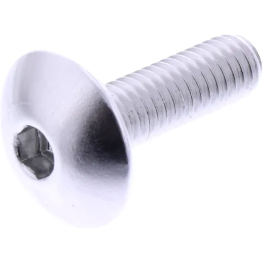 Linsenschraube JMP Bolt M6X1.00 mm 20 mm Alu silber