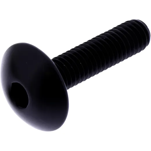 DOME HEAD BOLT JMP BOLT M6X1.00MM 25MM ALUMINIUM BLACK for: Motorcycles