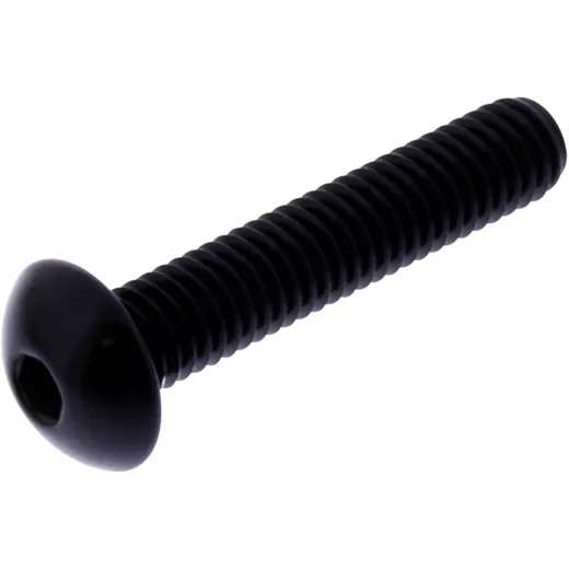 Dome Head Bolt M6X1.00MM 30MM Aluminum Black