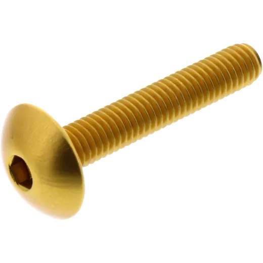 DOME HEAD BOLT JMP BOLT M6X1.00MM 35MM ALUMINIUM GOLD