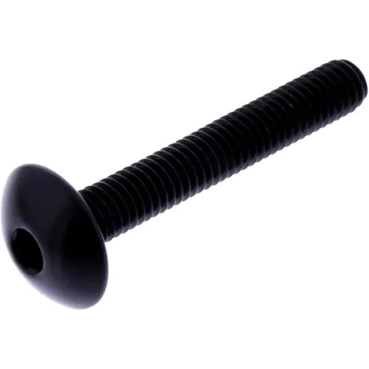 DOME HEAD BOLT JMP M6X1.00MM 40MM BLACK ALUMINUM