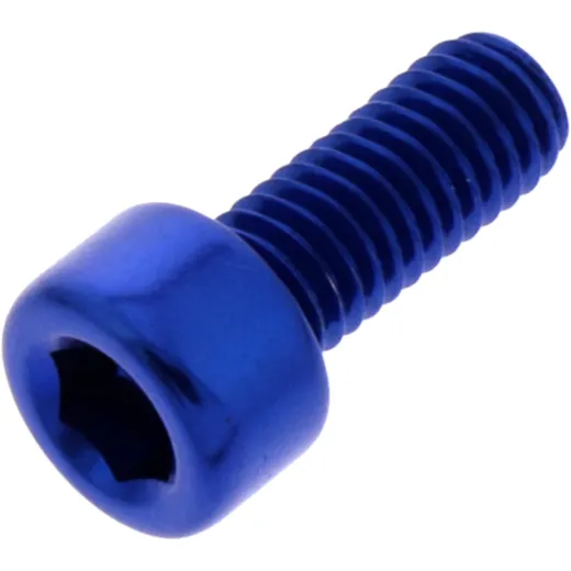 Zylinderschraube JMP M5X0.8 mm 12 mm Alu blau