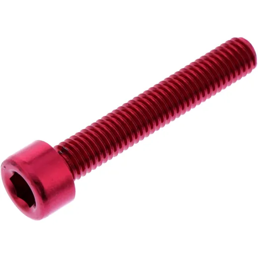 Zylinderschraube JMP M5X0.8mm 30mm Aluminium rot