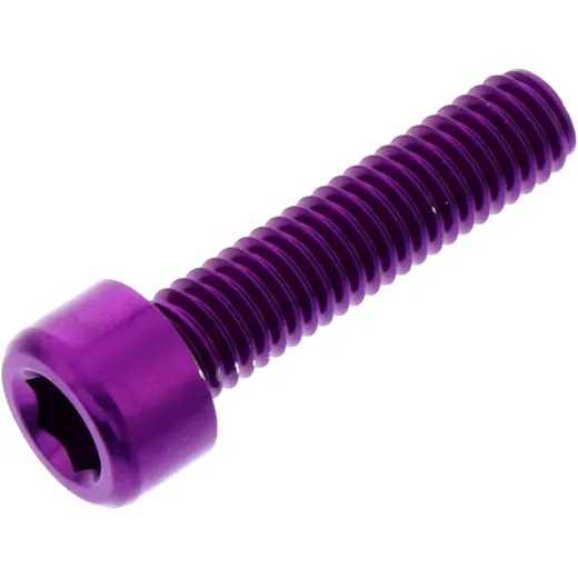 Zylinderschraube M6X1.00 mm 25 mm Alu violett
