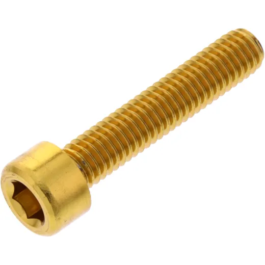 Zylinderschraube JMP Bolt M6X1.00 mm 30 mm Alu gold