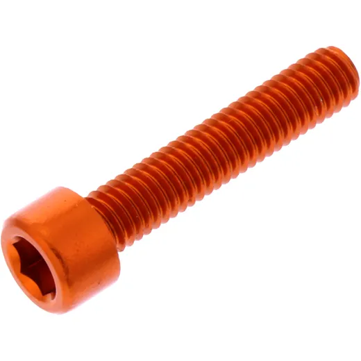 HEX SOCKET CAP SCREW JMP BOLT M6X1.00MM 30MM ALU ORANGE