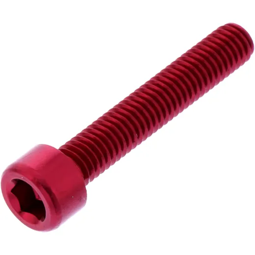 Zylinderschraube JMP Bolt M6X1.00 mm 35 mm Aluminium rot