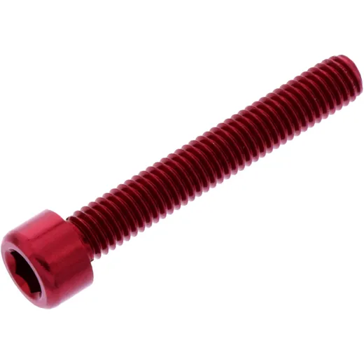 Zylinderschraube JMP Bolt M6X1.00 mm 40 mm Alu rot