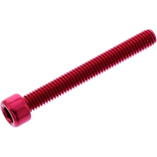 HEX SOCKET CAP SCREW JMP BOLT M6X1.00MM 50MM ALUMINIUM RED for motorcycles