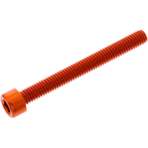 JMP HEX SOCKET CAP SCREW M6X1.00MM 55MM ALU ORANGE