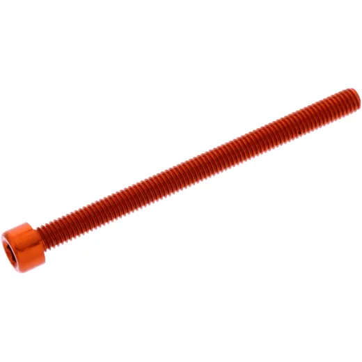 HEX SOCKET CAP SCREW M6x1.00MM 80MM ALU ORANGE