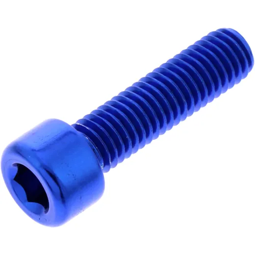 Zylinderschraube JMP Bolt M8X1.25 mm 30 mm Alu blau