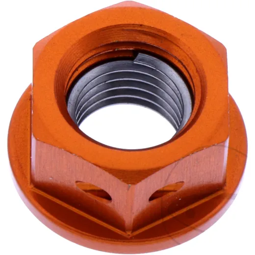Mutter Kettenrad JMP Bolt M8X1. 25 mm Alu Racing orange passend für: Honda CRF, CR, XR