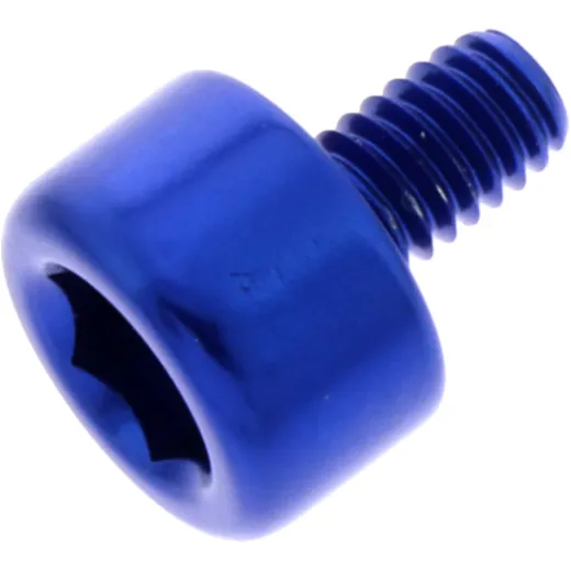 Zylinderschraube M4X0.7 mm 6.5 mm Aluminium blau für Motorräder