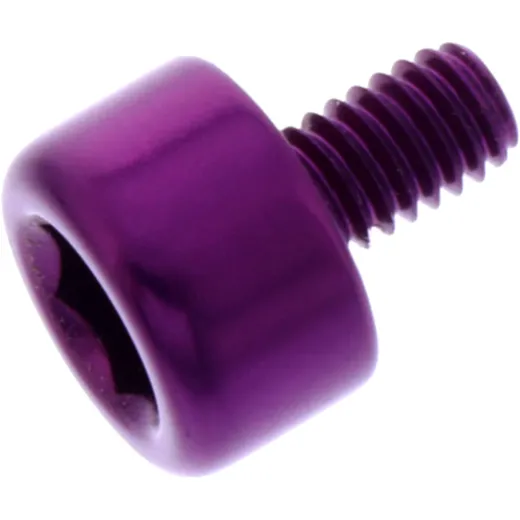 HEX SOCKET CAP SCREW M4X0.7MM 6.5MM ALUMINIUM PURPLE