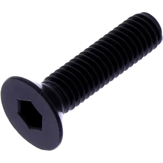 Senkschraube JMP M6X1.00 mm 25 mm Aluminium schwarz