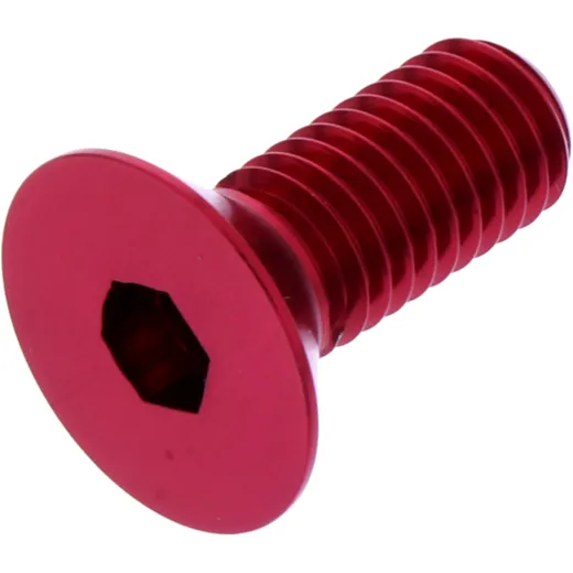 Senkschraube JMP M8x1,25mm 20mm Aluminium rot