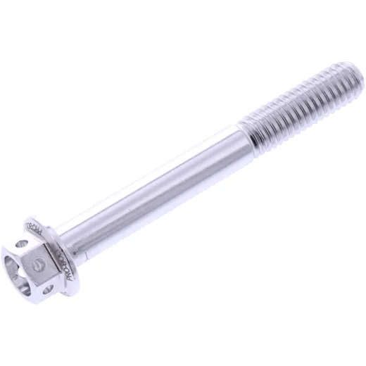 Sechskantschraube JMP Bolt M6X1mm 50mm Alu Racing silber