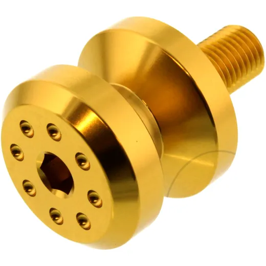 Aufnahmehülse Einzeln JMP Bolt M10 Alu gold passend für: Kawasaki Z, ER - 6N, Ninja