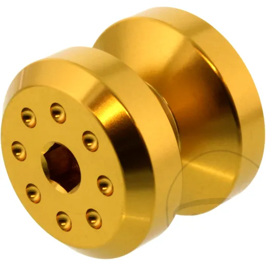Aufnahmehülse Einzeln JMP Bolt M6 Alu gold passend für: Aprilia Shiver, RS, Mana