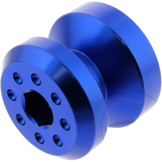 Aufnahmehülse Einzeln JMP Bolt M8 Alu blau passend für: Kawasaki Z, ZX - 6R, ZX - 10R