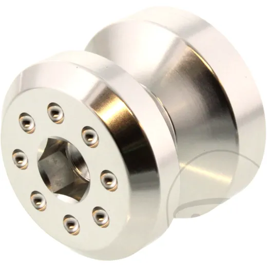 Aufnahmehülse Einzeln JMP Bolt M8 Alu silber passend für: Kawasaki Z, ZX - 6R, ZX - 10R