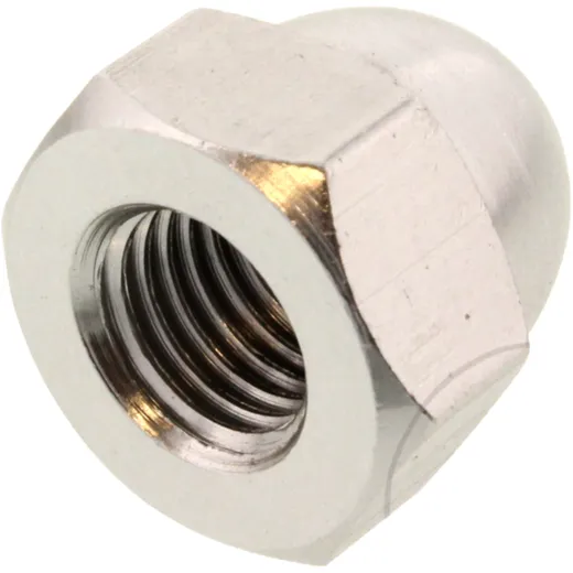 CAP NUTS JMP BOLT M10X1.25MM ALUMINUM SILVER