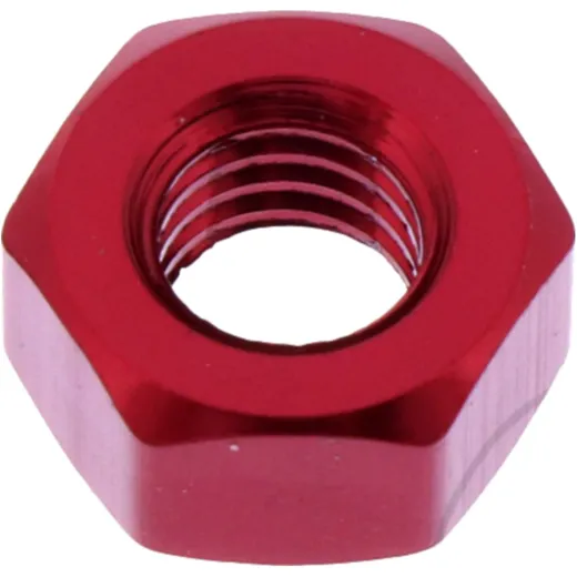 NUT JMP BOLT M6X1MM ALUMINIUM RED