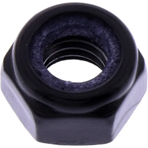 M6x1 mm Aluminium Mutter schwarz