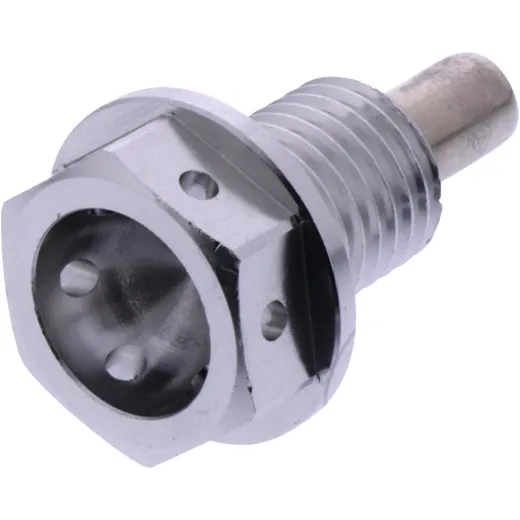 Ölablassschraube magnetisch JMP Bolt M12X1. 5 mm 15 mm Alu Racing silber passend für: Honda TRX, CB, CBR