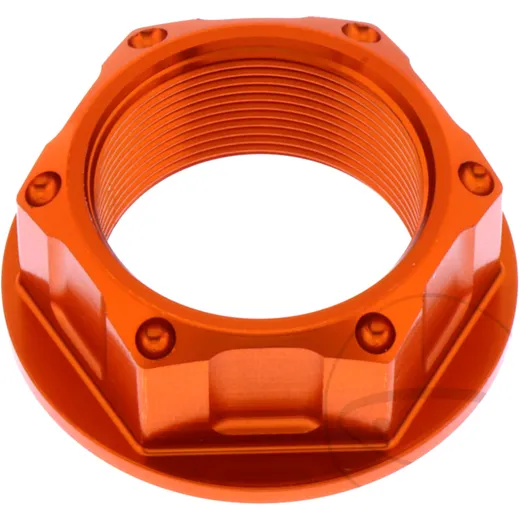 Mutter Lenkkopf JMP Bolt M24X1MM Alu orange passend für: Honda CB, VT, CBR