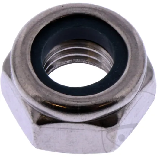 Stainless Steel M10 x 1.5 mm Self-Locking Hex Nut