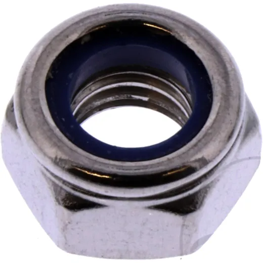 Self-Locking M8 Hex Nut in Stainless Steel A4
