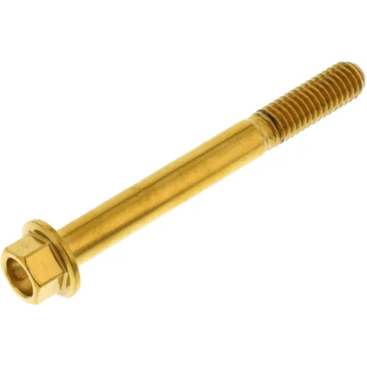 Sechskantschraube M6X1 55 mm Edelstahl V4A gold für Motorräder